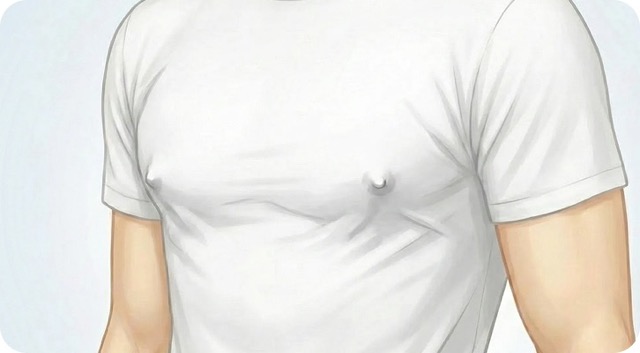 돌출된 유두로 인한 불편함