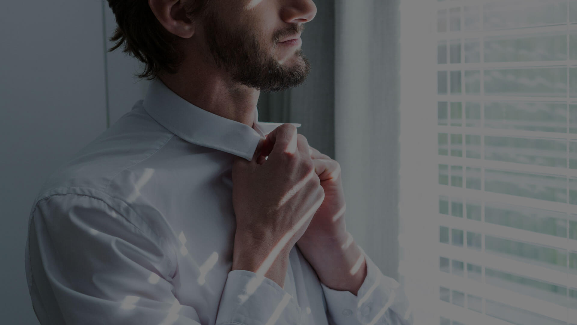 Man concerned about his shirt